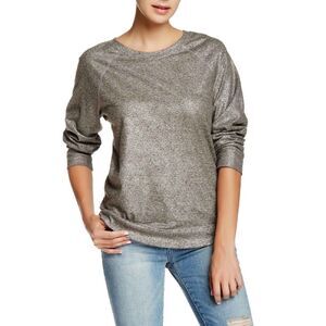 NEW Current Elliott The Letterman Silver Raglan